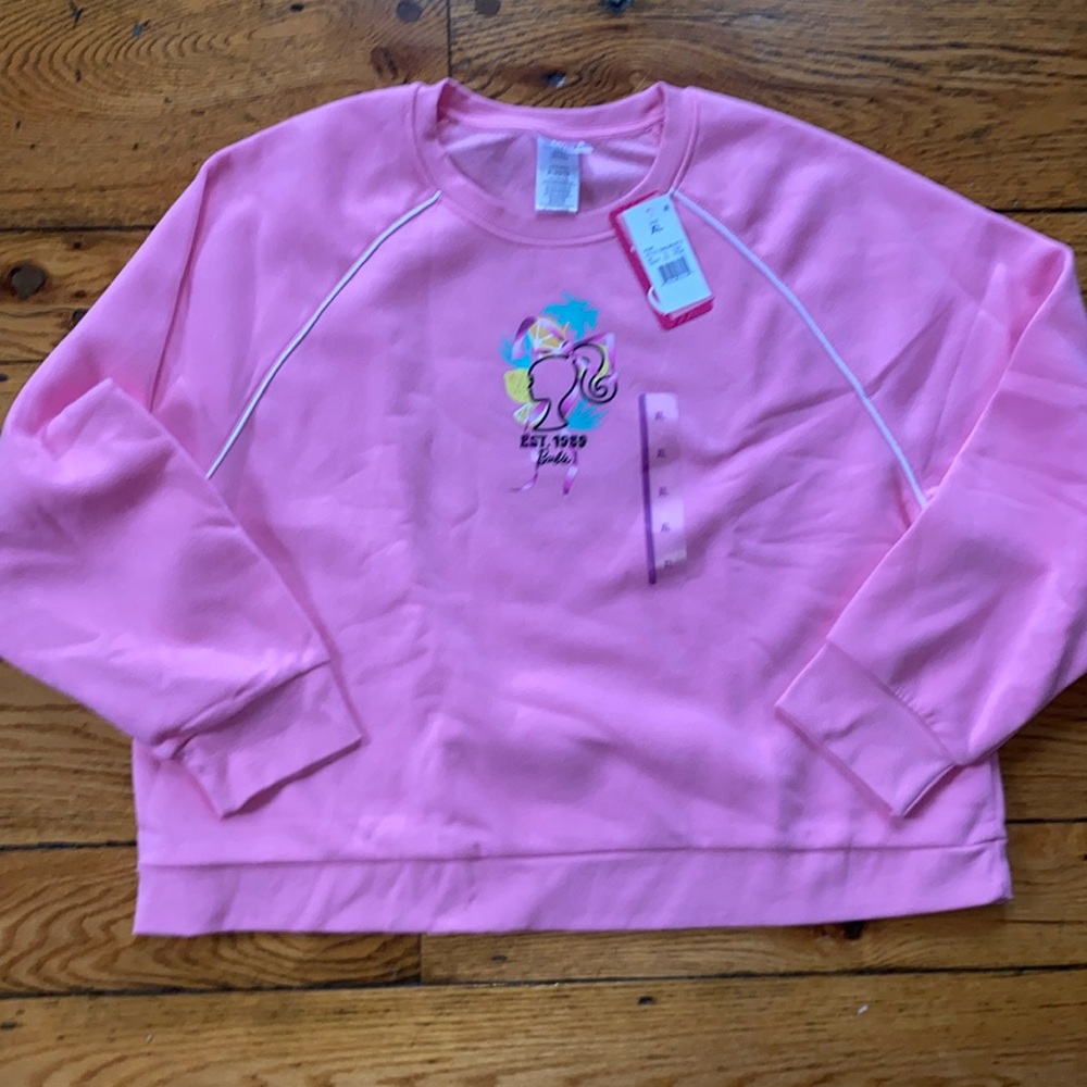 Barbie Pink Sweatshirt NWT XL